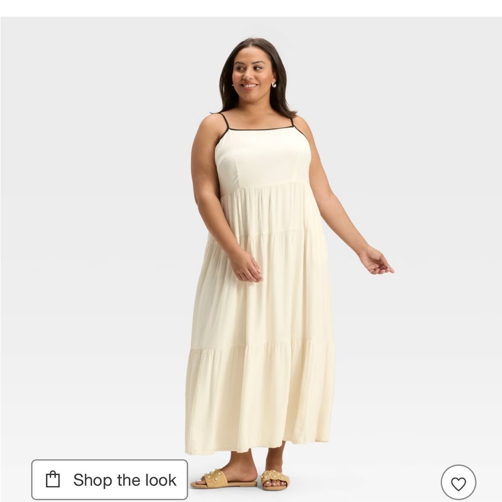 Target Cream Maxi Dress